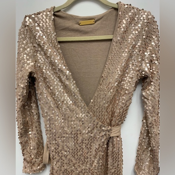 JLuxLabel Sequin Holiday Wrap Dress - Picture 6 of 8